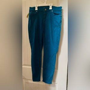 EEUC 7 For All Mankind teal jeans